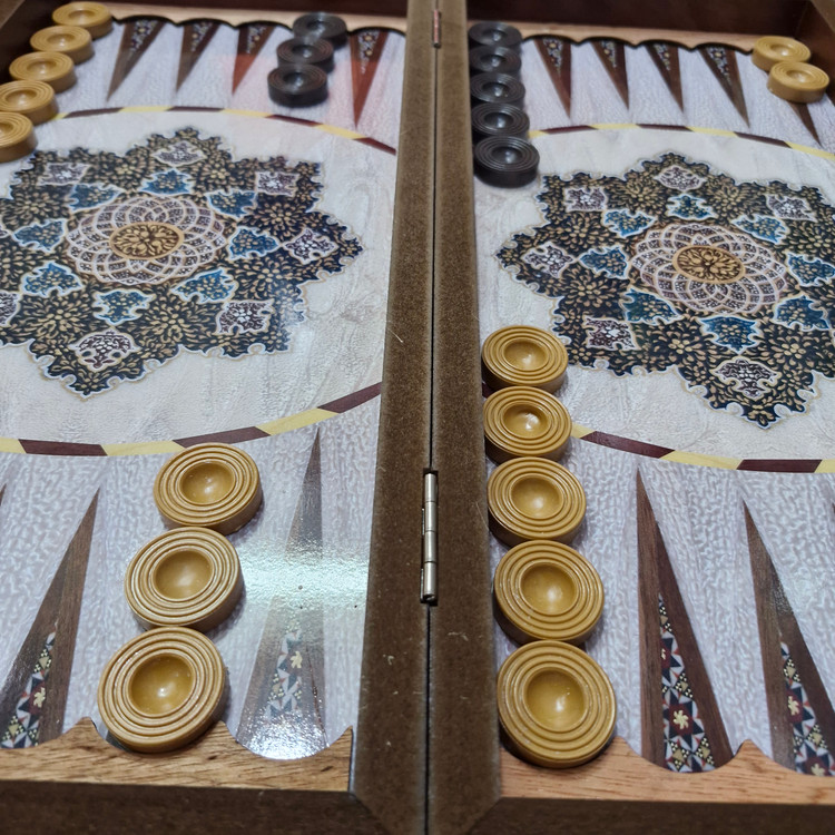 تخته نرد و شطرنج MDF طرح 06