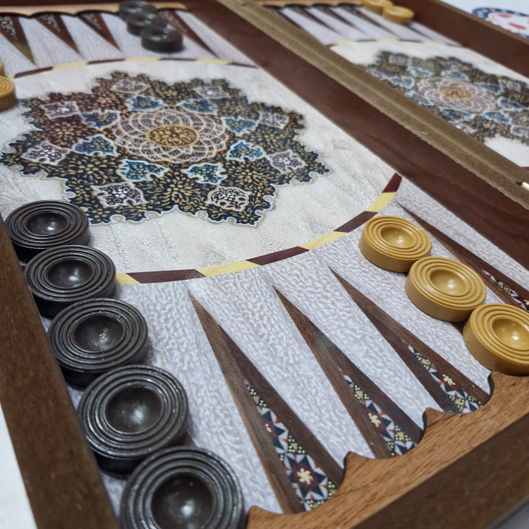 تخته نرد و شطرنج MDF طرح 06