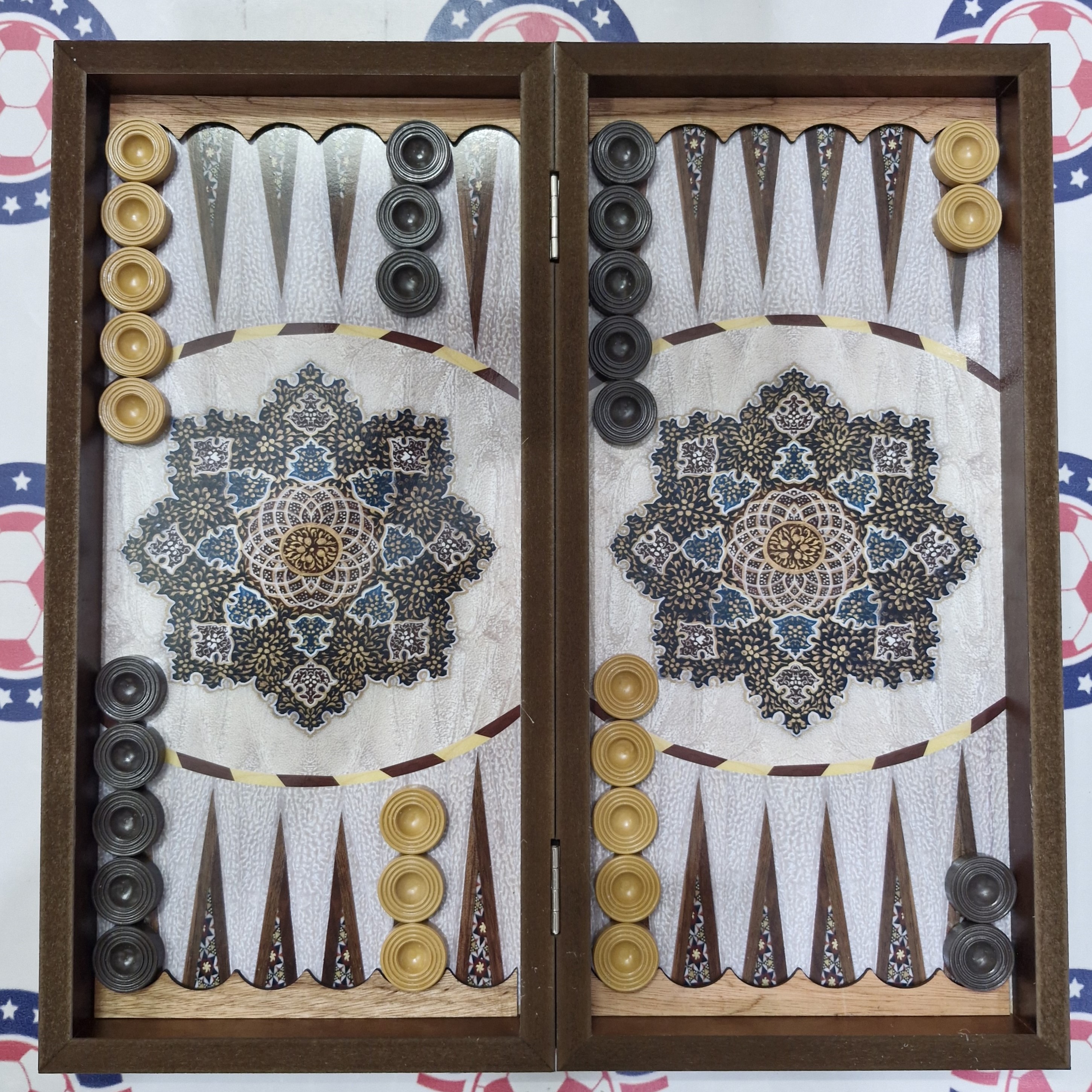 تخته نرد و شطرنج MDF طرح 06